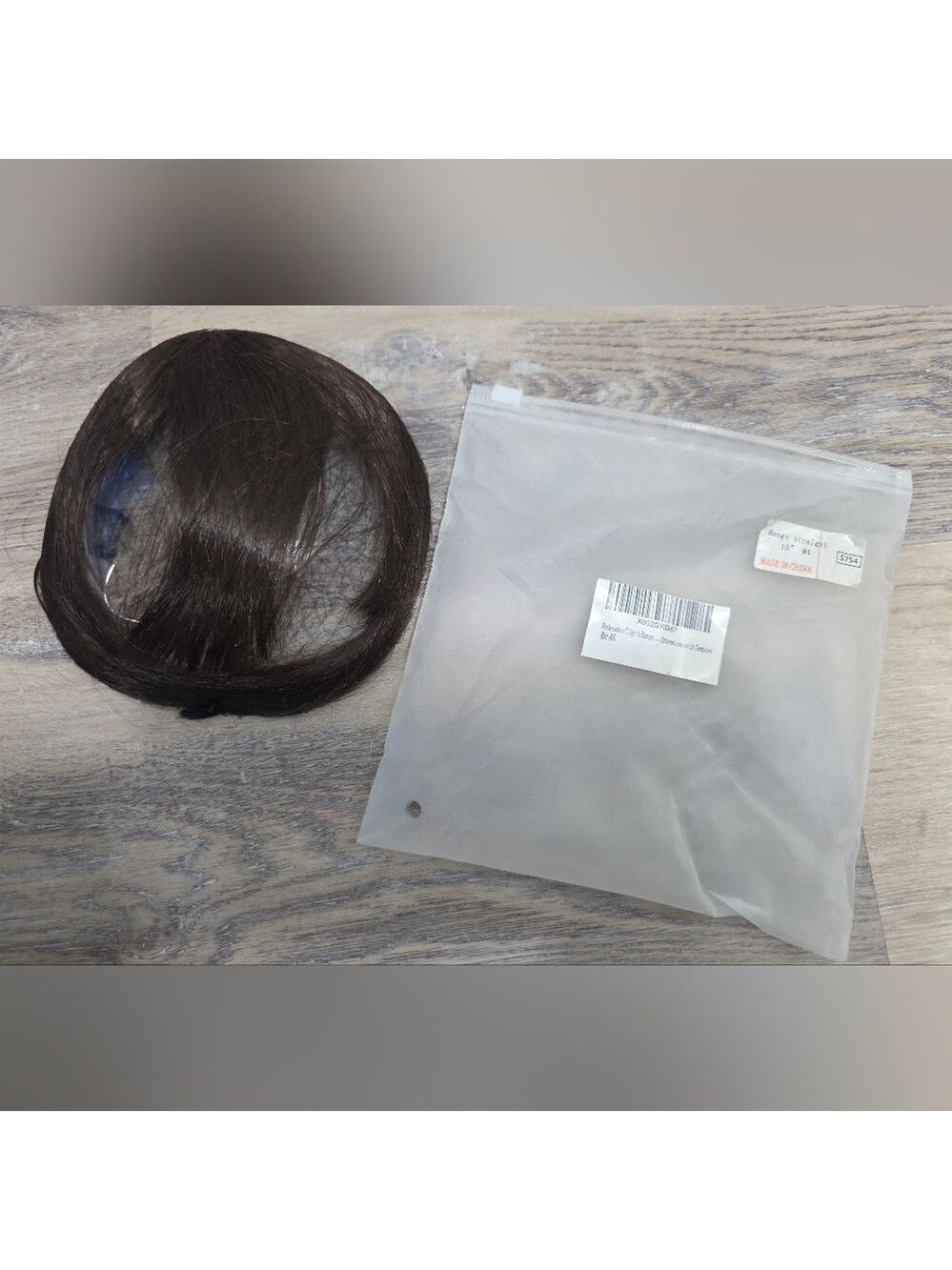 Wodelanle Clip-In Straight Bangs Hair Extension Dark Brown 10” – New